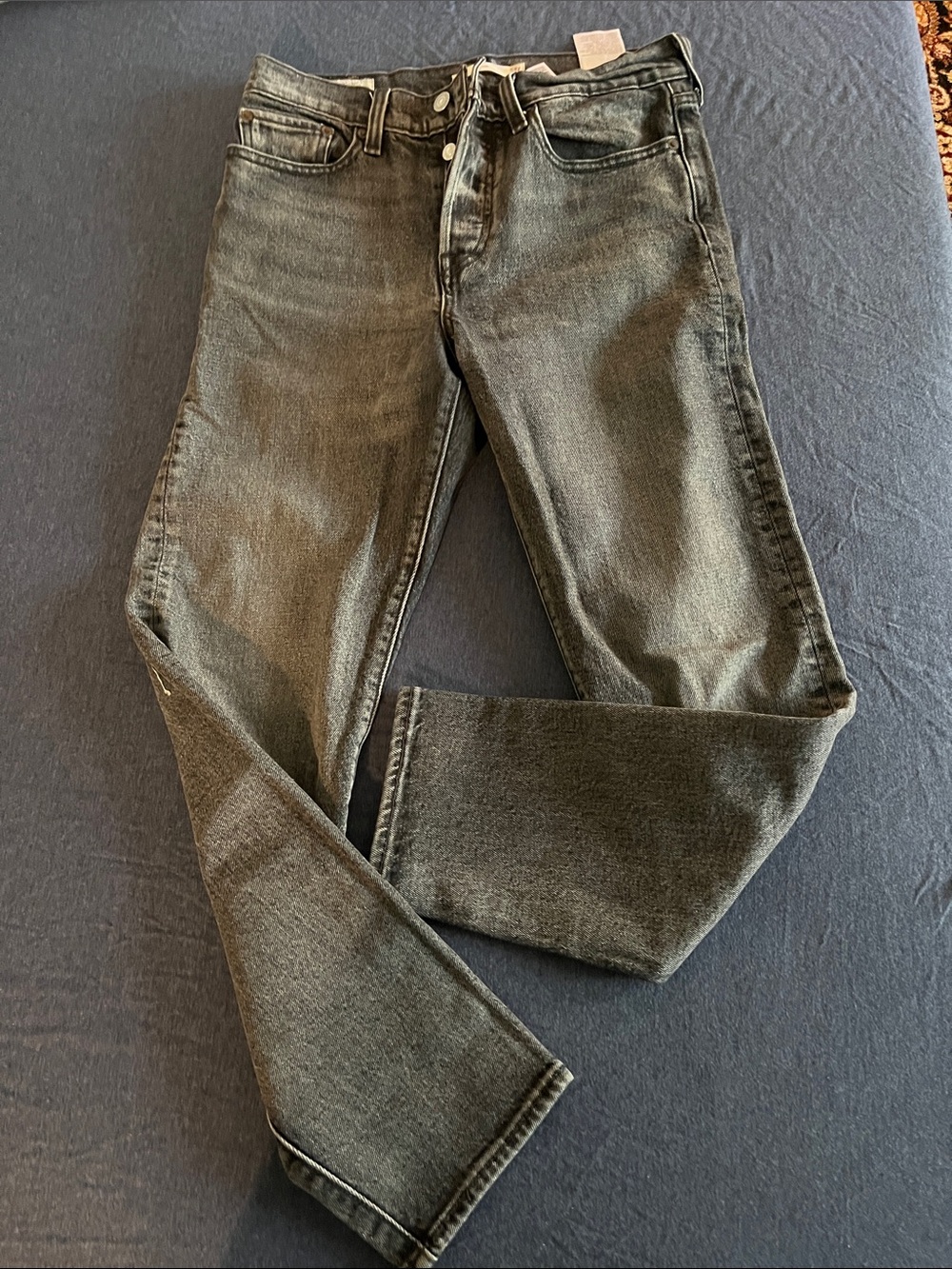 Women's Cropped Ankle Jeans in Washed Black